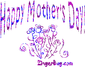Click to get the codes for this image. Happy Mother's Day Purple Bouquet, Mothers Day Free Image, Glitter Graphic, Greeting or Meme for Facebook, Twitter or any forum or blog.