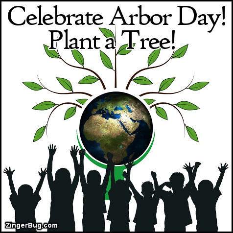 Click to get the codes for this image. Celebrate Arbor Day Plant A Tree, Arbor Day Glitter Graphic, Comment, Meme, GIF or Greeting