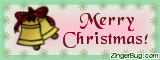 Click to get the codes for this image. Christmas Bells Blinkie, Christmas Free Image, Glitter Graphic, Greeting or Meme for Facebook, Twitter or any forum or blog.