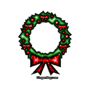 Click to get the codes for this image. Christmas Glitter Wreath, Christmas Free Image, Glitter Graphic, Greeting or Meme for Facebook, Twitter or any forum or blog.