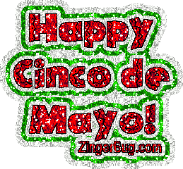 Click to get the codes for this image. Happy Cinco de Mayo Glitter, Cinco de Mayo Free Image, Glitter Graphic, Greeting or Meme for Facebook, Twitter or any forum or blog.