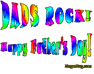 Click to get the codes for this image. Dads rock! Happy Father's Day!, Fathers Day Free Image, Glitter Graphic, Greeting or Meme for Facebook, Twitter or any forum or blog.