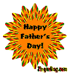 Click to get the codes for this image. Fathers Day Orange Starburst, Fathers Day Free Image, Glitter Graphic, Greeting or Meme for Facebook, Twitter or any forum or blog.