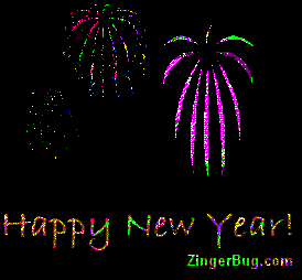 Click to get the codes for this image. Happy New Year Animated Fireworks, New Years Day Free Image, Glitter Graphic, Greeting or Meme for Facebook, Twitter or any forum or blog.