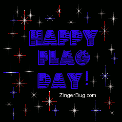 Click to get the codes for this image. Happy Flag Day Patriotic Stars, Flag Day Free Image, Glitter Graphic, Greeting or Meme for Facebook, Twitter or any forum or blog.