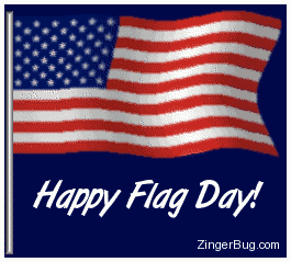 Flag Day greetings, comments and glitter graphics