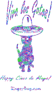 Click to get the codes for this image. Viva Los Gatos! Happy Cinco de Mayo!, Cinco de Mayo Free Image, Glitter Graphic, Greeting or Meme for Facebook, Twitter or any forum or blog.