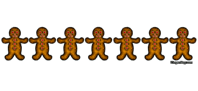 Click to get the codes for this image. Ginger Bread Men Banner, Christmas Free Image, Glitter Graphic, Greeting or Meme for Facebook, Twitter or any forum or blog.