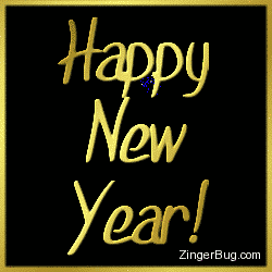 Click to get the codes for this image. This glitter graphic features animated fireworks with golden letters spelling out: Happy New Year!