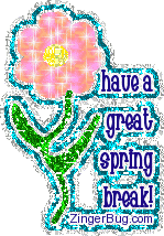 Click to get the codes for this image. Have a Great Spring Break Glitter Flower, Spring Break Free Image, Glitter Graphic, Greeting or Meme for Facebook, Twitter or any forum or blog.