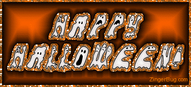 Click to get the codes for this image. Halloween Satin Backed Ghosties, Halloween Free Image, Glitter Graphic, Greeting or Meme for Facebook, Twitter or any forum or blog.