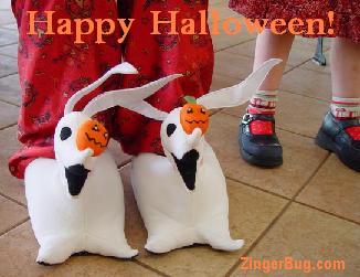 Click to get the codes for this image. Happy Halloween slippers, Halloween Free Image, Glitter Graphic, Greeting or Meme for Facebook, Twitter or any forum or blog.