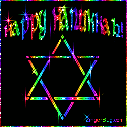 Click to get the codes for this image. Hanukkah Rainbow Star of David, Hanukkah Free Image, Glitter Graphic, Greeting or Meme for Facebook, Twitter or any forum or blog.