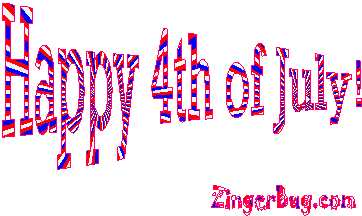 Click to get the codes for this image. Happy 4th of July Wagging Text, 4th of July Free Image, Glitter Graphic, Greeting or Meme for Facebook, Twitter or any forum or blog.