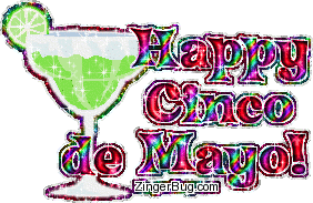 Click to get the codes for this image. Happy Cinco De Mayo Colorful Margarita, Cinco de Mayo Free Image, Glitter Graphic, Greeting or Meme for Facebook, Twitter or any forum or blog.