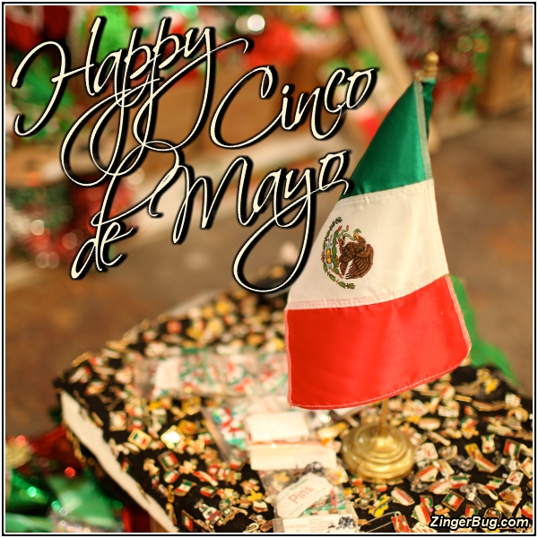 Click to get the codes for this image. Happy Cinco De Mayo Festive Flags And Pins, Cinco de Mayo Glitter Graphic, Comment, Meme, GIF or Greeting