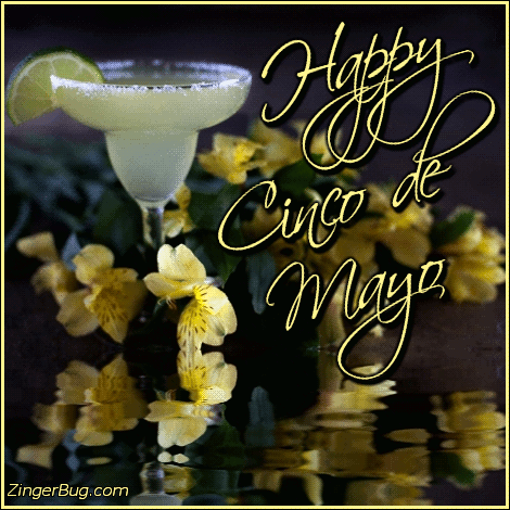 Click to get the codes for this image. Happy Cinco De Mayo Reflecting Margarita, Cinco de Mayo Glitter Graphic, Comment, Meme, GIF or Greeting