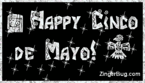 Click to get the codes for this image. Happy Cinco de Mayo Silver Stars, Cinco de Mayo Free Image, Glitter Graphic, Greeting or Meme for Facebook, Twitter or any forum or blog.