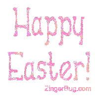 Click to get the codes for this image. Happy Easter Basic Pink Glitter, Easter Free Image, Glitter Graphic, Greeting or Meme for Facebook, Twitter or any forum or blog.