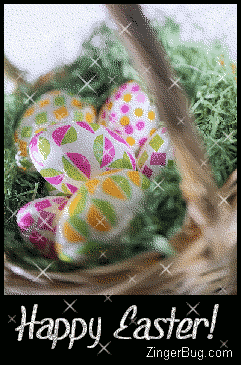 Click to get the codes for this image. Happy Easter Glittered Egg Photo, Easter Free Image, Glitter Graphic, Greeting or Meme for Facebook, Twitter or any forum or blog.