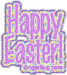 Click to get the codes for this image. Happy Easter Purple Glitter, Easter Free Image, Glitter Graphic, Greeting or Meme for Facebook, Twitter or any forum or blog.