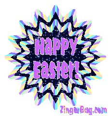 Click to get the codes for this image. Happy Easter Starburst, Easter Free Image, Glitter Graphic, Greeting or Meme for Facebook, Twitter or any forum or blog.