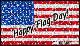 Click to get the codes for this image. Happy Flag Day Glittered American Flag, Flag Day Free Image, Glitter Graphic, Greeting or Meme for Facebook, Twitter or any forum or blog.