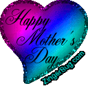 Click to get the codes for this image. Happy Mothers Day Gradient Satin Heart, Mothers Day Free Image, Glitter Graphic, Greeting or Meme for Facebook, Twitter or any forum or blog.