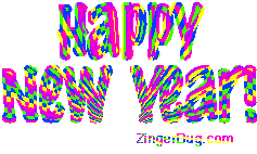 Click to get the codes for this image. Happy New Year Crazy Colors, New Years Day Free Image, Glitter Graphic, Greeting or Meme for Facebook, Twitter or any forum or blog.