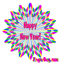 Click to get the codes for this image. Happy New Year Starburst, New Years Day Free Image, Glitter Graphic, Greeting or Meme for Facebook, Twitter or any forum or blog.