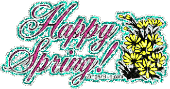 Click to get the codes for this image. Happy Spring Glitter, Spring Free Image, Glitter Graphic, Greeting or Meme for Facebook, Twitter or any forum or blog.