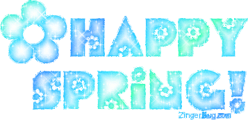 Click to get the codes for this image. Happy Spring Ocean Glitter, Spring Free Image, Glitter Graphic, Greeting or Meme for Facebook, Twitter or any forum or blog.