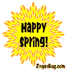 Click to get the codes for this image. Happy Spring Sun, Spring Free Image, Glitter Graphic, Greeting or Meme for Facebook, Twitter or any forum or blog.