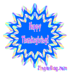 Click to get the codes for this image. Happy Thanksgiving Blue Starburst, Thanksgiving Free Image, Glitter Graphic, Greeting or Meme for Facebook, Twitter or any forum or blog.
