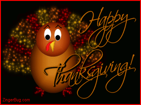 Click to get the codes for this image. Happy Thanksgiving Cute Sparkle Turkey, Thanksgiving Glitter Graphic, Comment, Meme, GIF or Greeting
