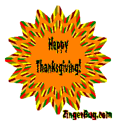 Click to get the codes for this image. Happy Thanksgiving Orange Starburst, Thanksgiving Free Image, Glitter Graphic, Greeting or Meme for Facebook, Twitter or any forum or blog.