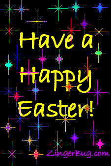 Click to get the codes for this image. Have A Happy Easter Stars, Easter Free Image, Glitter Graphic, Greeting or Meme for Facebook, Twitter or any forum or blog.