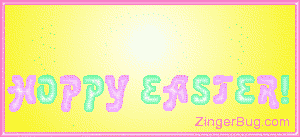Click to get the codes for this image. Hoppy Easter Jumping Words, Easter Free Image, Glitter Graphic, Greeting or Meme for Facebook, Twitter or any forum or blog.