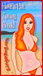 Click to get the codes for this image. Have a Hot Spring Break Poster Girl, Spring Break Free Image, Glitter Graphic, Greeting or Meme for Facebook, Twitter or any forum or blog.