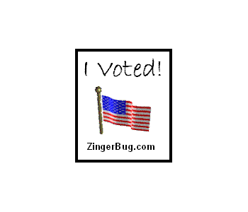 Click to get the codes for this image. I voted! Waving American Flag Graphic, Election Day Free Image, Glitter Graphic, Greeting or Meme for Facebook, Twitter or any forum or blog.