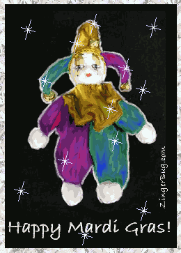Click to get the codes for this image. Jester Mardi Gras Doll, Mardi Gras Free Image, Glitter Graphic, Greeting or Meme for Facebook, Twitter or any forum or blog.