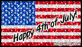 Click to get the codes for this image. July 4 Glitter Flag, 4th of July Free Image, Glitter Graphic, Greeting or Meme for Facebook, Twitter or any forum or blog.