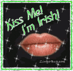 Click to get the codes for this image. Kiss Me I'm Irish Lips, Saint Patricks Day Free Image, Glitter Graphic, Greeting or Meme for Facebook, Twitter or any forum or blog.