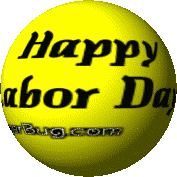 Click to get the codes for this image. Cute graphic of a 3D rotating smiley face that says Happy Labor Day!