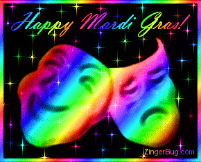 Click to get the codes for this image. Mardi Gras Rainbow Masks Stars, Mardi Gras Free Image, Glitter Graphic, Greeting or Meme for Facebook, Twitter or any forum or blog.