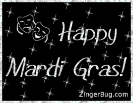 Click to get the codes for this image. Mardi Gras Silver Stars, Mardi Gras Free Image, Glitter Graphic, Greeting or Meme for Facebook, Twitter or any forum or blog.