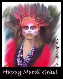 Click to get the codes for this image. Mardi Gras Woman, Mardi Gras Free Image, Glitter Graphic, Greeting or Meme for Facebook, Twitter or any forum or blog.