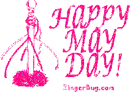 Click to get the codes for this image. Happy May Day Maypole, May Day  Beltane Free Image, Glitter Graphic, Greeting or Meme for Facebook, Twitter or any forum or blog.