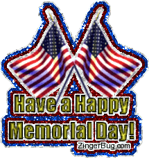 Click to get the codes for this image. Memorial Day Crossed Flags, Memorial Day Free Image, Glitter Graphic, Greeting or Meme for Facebook, Twitter or any forum or blog.