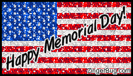Click to get the codes for this image. Memorial Day Flag, Memorial Day Free Image, Glitter Graphic, Greeting or Meme for Facebook, Twitter or any forum or blog.